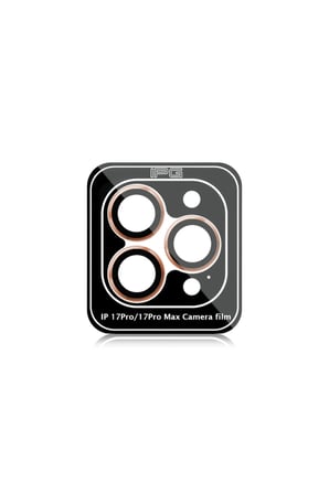 iPhone 17 Pro / iPhone 17 Pro Max için ProLENS Kamera Lens Koruyucu Alüminyum CD Çerçeveli, Kırılmaz Cam