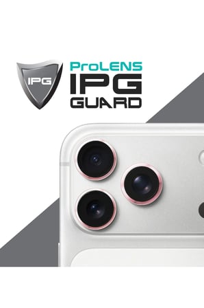 iPhone 17 Pro / iPhone 17 Pro Max için ProLENS Kamera Lens Koruyucu Alüminyum CD Çerçeveli, Kırılmaz Cam