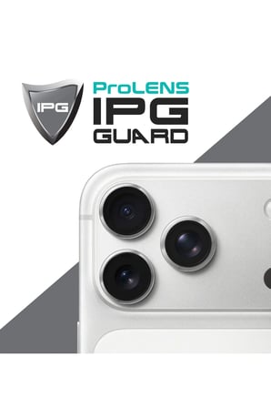 iPhone 17 Pro / iPhone 17 Pro Max için ProLENS Kamera Lens Koruyucu Alüminyum CD Çerçeveli, Kırılmaz Cam