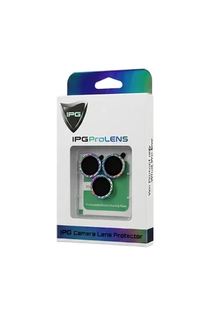 iPhone 16 Pro / 16 Pro Max için ProLENS Kamera Lens Koruyucu Elmas Kesim Çerçeveli, Kırılmaz Cam