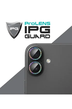 iPhone 17 için ProLENS Kamera Lens Koruyucu Elmas Kesim Çerçeveli, Kırılmaz Cam