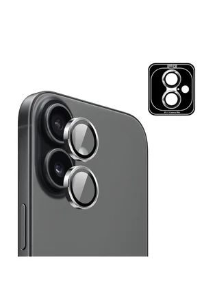 iPhone 17 için ProLENS Kamera Lens Koruyucu Alüminyum CD Çerçeveli, Kırılmaz Cam