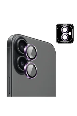 iPhone 17 için ProLENS Kamera Lens Koruyucu Alüminyum CD Çerçeveli, Kırılmaz Cam