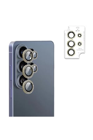 Samsung Galaxy S26 Ultra için ProLENS Kamera Lens Koruyucu Elmas Taş Çerçeveli, Kırılmaz Cam