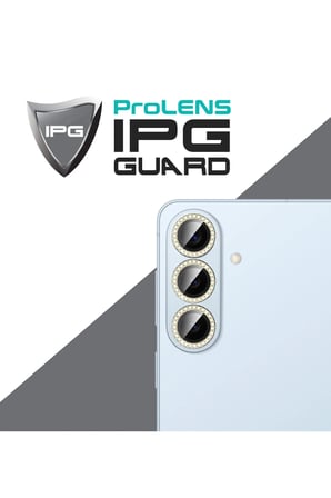 Samsung Galaxy S26 - S26 Plus için ProLENS Kamera Lens Koruyucu Elmas Taş Çerçeveli, Kırılmaz Cam
