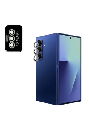 Samsung Galaxy Z Fold 7 için ProLENS Kamera Lens Koruyucu Elmas Taş Çerçeveli, Kırılmaz Cam