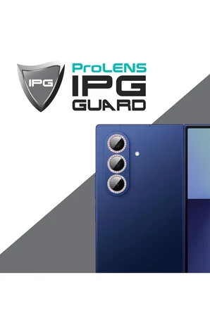 Samsung Galaxy Z Fold 7 için ProLENS Kamera Lens Koruyucu Elmas Taş Çerçeveli, Kırılmaz Cam