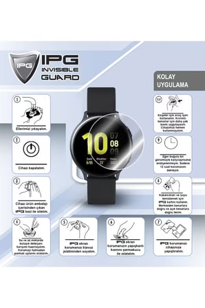 Samsung Galaxy Watch 9 (40mm) ile uyumlu IPG HydroGel (İnce TPU) Ekran Koruyucu (2 Adet)
