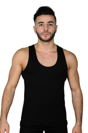 Erkek Siyah Modal Elastan Atlet 6 lı