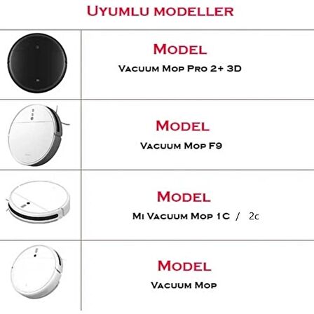 Xiaomi Mi Stytj01zhm / Mijia 1c / F9 9'lu 4'lü Mop Bezi