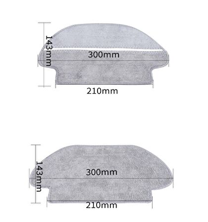 Xiaomi Vacuum Mop Pro Uyumlu 7 Parça Filtre Fırça Mop Seti