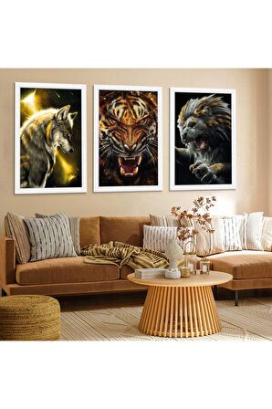 GÜMÜŞ AYNALI PLEKSİ ÇERÇEVELİ MODERN ZARİF BEYAZ SARI ÇİÇEK DESENLİ SOYUT ÇİZİM TABLO