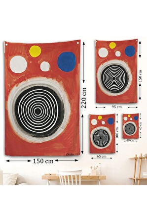 Alexander Calder - Eşmerkezli Bulutsu Duvar Örtüsü - Concentric Nebula-8103