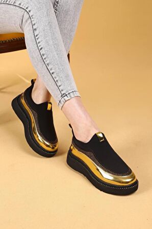 Büyük Numara Kadın Taşlı Spor Ayakkabı