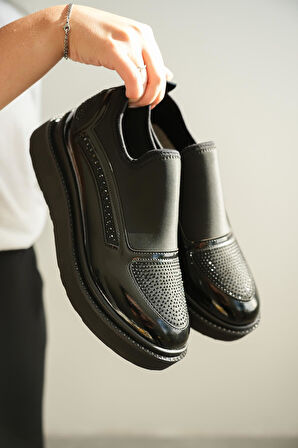 Büyük Numara Kadın Taşlı Spor Ayakkabı