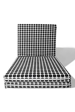 Katlanır Yer Yatağı-misafir Yatağı-kamp Yatağı-minder Yatak(70X180CM KALINLIK 8CM)-akustik Siyah