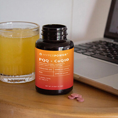 Hyperpower PQQ Pyrroloquinoline Quinone (20MG)+Coenzim Q10 (100MG) 60 Tablet (Made In Usa)