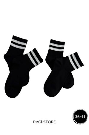4'lü Çemberli Unisex Kolej Çorap