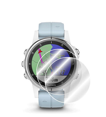 IPG Garmin Fenix 5S Plus Watch Ekran Koruyucu (2 Adet)