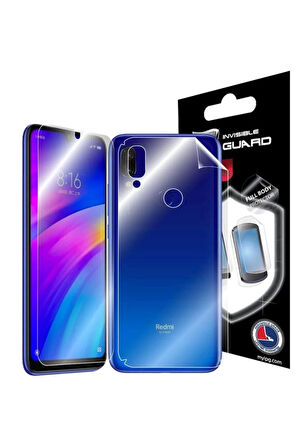 Xıaomı Redmı 7 Görünmez Hydrogel Tam Kaplama (EKRAN VE ARKA KORUMA)