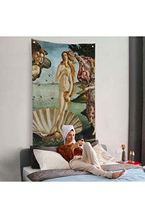 Sandro Botticelli, Venüs'ün Doğuşu Duvar Örtüsü - The Birth of Venus-8109