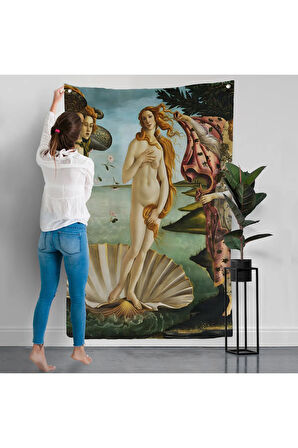 Sandro Botticelli, Venüs'ün Doğuşu Duvar Örtüsü - The Birth of Venus-8109