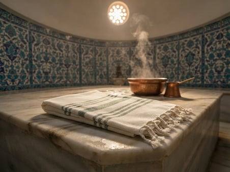 LUDIA Doğal Bambu Dokuma Hafif ve Çok Amaçlı  Yeşil Peştemal Havlu 170 x 97 cm