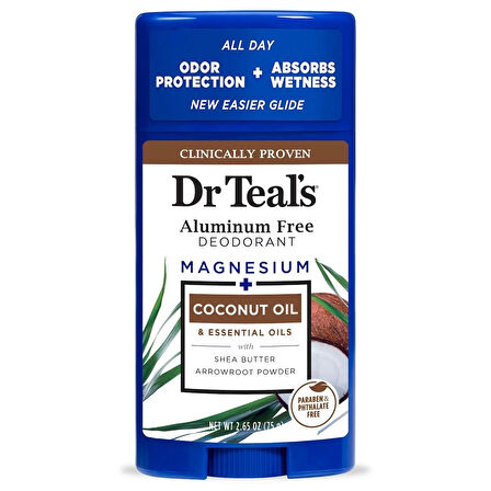 Dr Teal's Alüminyum İçermeyen Hindistan Cevizi Yağlı Deodorant 75 GR