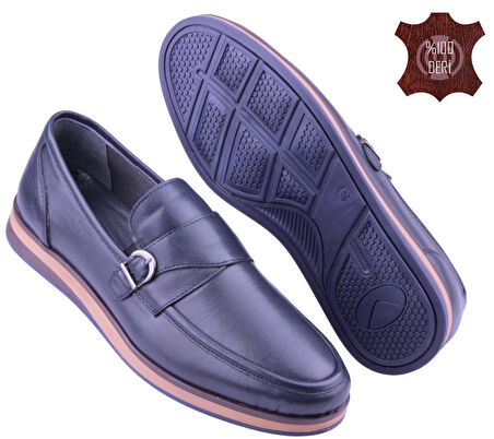 Detector Hakiki Deri Ortopedik Ultra Rahat Şık Erkek Ayakkabı 8110