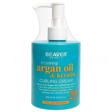 Beaver Argan Oil Keratin Curling Cream 250 ml