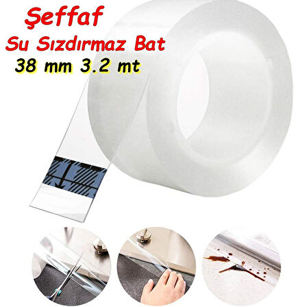 Şeffaf Süper Güçlü Yapıştırıcı Su Sızdırmaz Küvet Lavabo Klozet Banyo Mutfak Kenar Bant Küf Önleyici