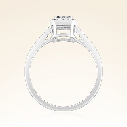 0,24 Karat Baget Pırlanta Yüzük 