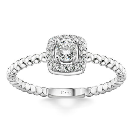 0,26 Karat Tektaş Pırlanta Yüzük 