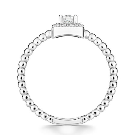 0,26 Karat Tektaş Pırlanta Yüzük 