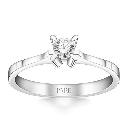 0,16 Karat Tektaş Pırlanta Yüzük 