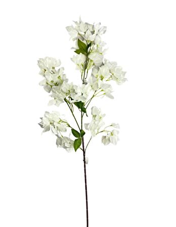 Yapay Çiçek Begonvil Çiçeği Beyaz Uzun Dallı Sarkan Çiçek 110cm