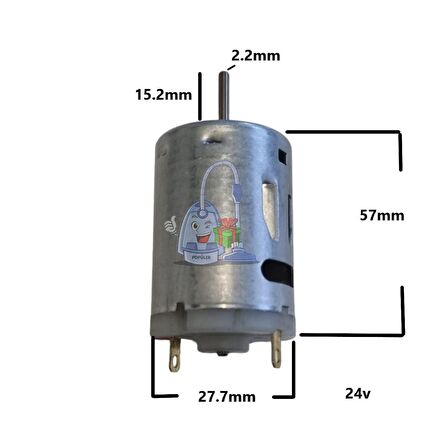 Arzum,Fakir,Raks,CVS,King,Goldmaster Saç Kurutma Makinesi Motoru 24V
