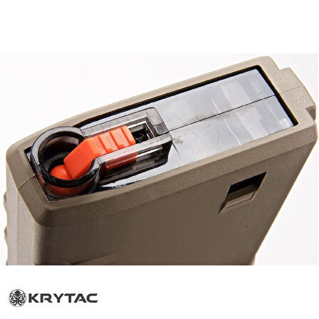 KRYTAC 150BB M4/AR15 Platform Çöl Rengi FDE Mid-Cap AEG Airsoft Tüfek Şarjörü