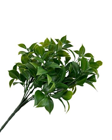 Yapay Çiçek Yeşil Limon Yaprağı Demet Şimşir Demeti Garnitür Aradal Dekoratif Yapay Bitki