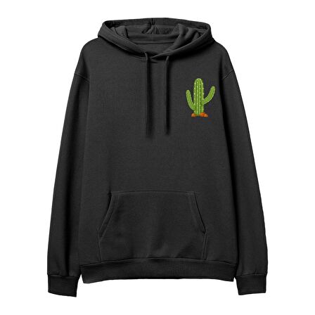 Kaktüs Hoodie-Siyah