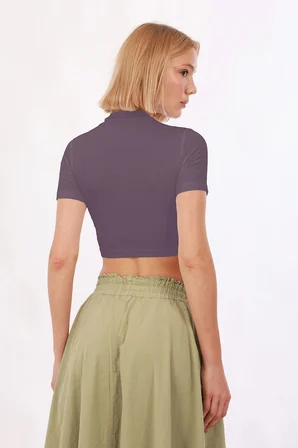 Kadın Kısa Kol Crop