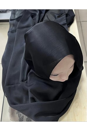 Ipekyolu Eşarp Siyah Janjan Şal