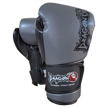 DragonDo 30376-P Gri Kunuri 3 Boks Eldiveni Muay Thai Eldiveni Kick Boxing Eldiveni