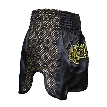 DragonDo MT3028 Nakışlı Muaythai Şortu Muay Thai Antrenman Şortu