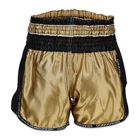 DragonDo MT3075 Retro NEO Muaythai Şortu Gold Muay Thai Şort Altın