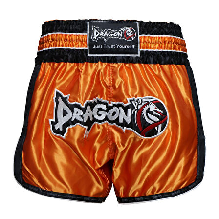 DragonDo MT3075 Retro NEO Muaythai Şortu Muay Thai Şort Turuncu