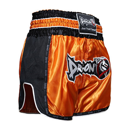 DragonDo MT3075 Retro NEO Muaythai Şortu Muay Thai Şort Turuncu