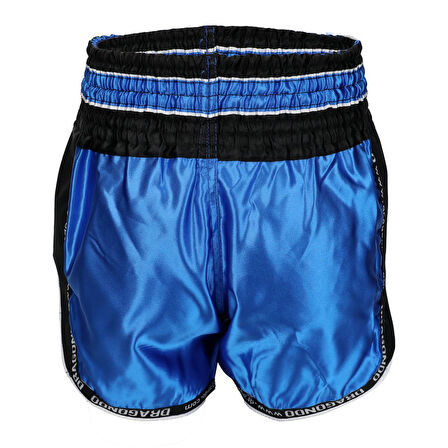 DragonDo MT3075 Retro NEO Kick Boks Şortu Mavi Retro Muay Thai Şort