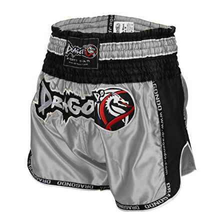 DragonDo MT3075 Retro NEO Muaythai Şortu Gri Kick Boks Şortu