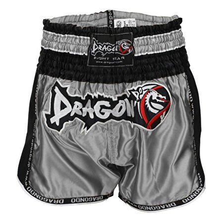 DragonDo MT3075 Retro NEO Muaythai Şortu Gri Kick Boks Şortu